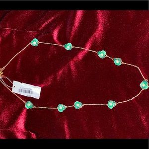 Kate Spade pearl green rose necklace